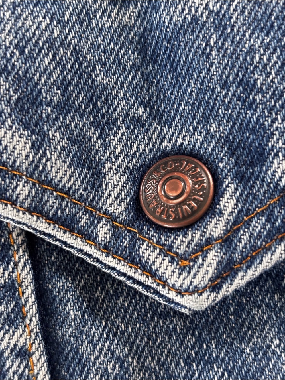 Vtg. Tier III Levis Sherpa Denim Jacket Mens Medium Blue Trucker Made USA 80s - Picture 7 of 12